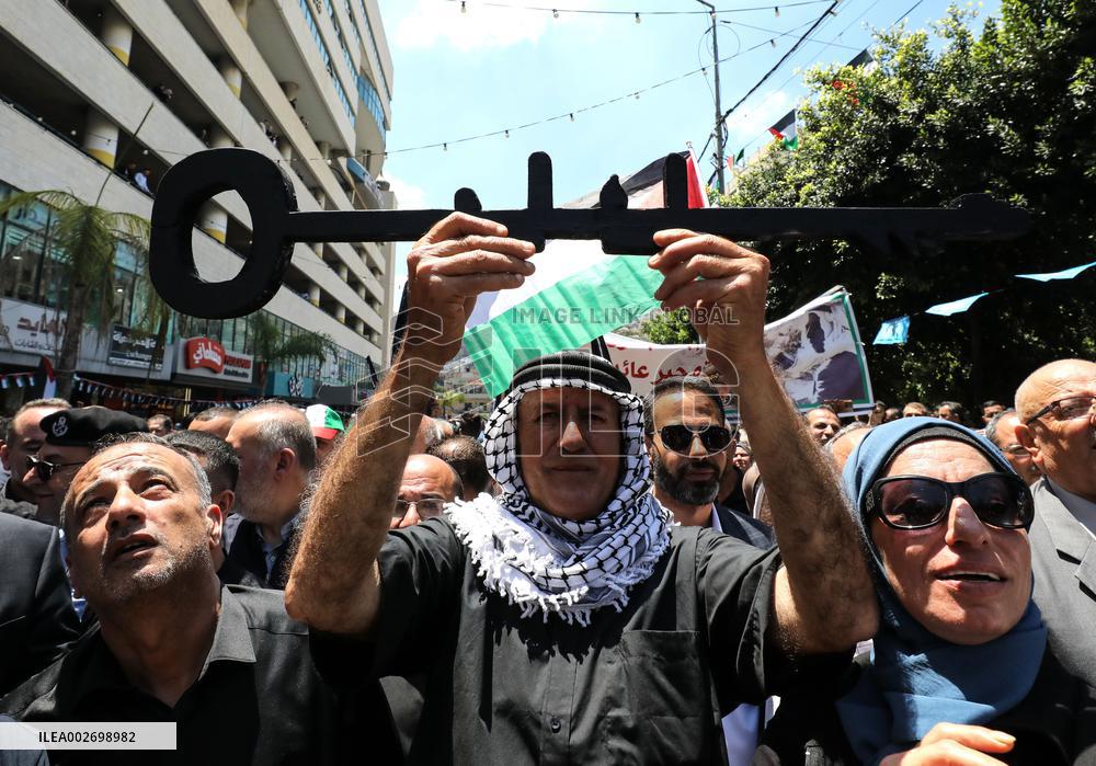 MIDEAST-NABLUS-NAKBA