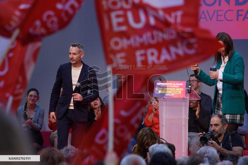 Communist Party EU Elections Rally - Paris