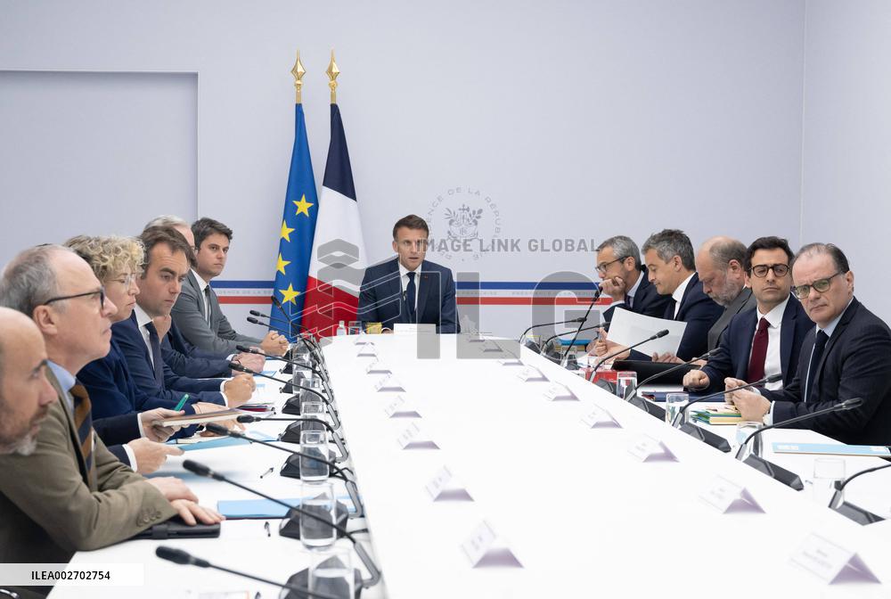 President Macron At Defense Council - Paris
