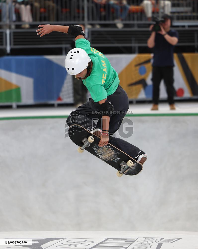(SP)CHINA-SHANGHAI-OLYMPIC QUALIFIER SERIES SHANGHAI-SKATEBOARDING-WOMEN'S PARK-PRELIMS (CN)