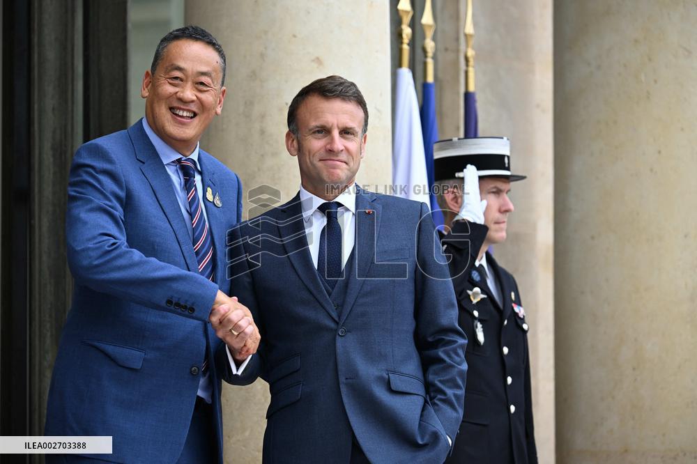 Macron Receives Thailand’s PM - Paris