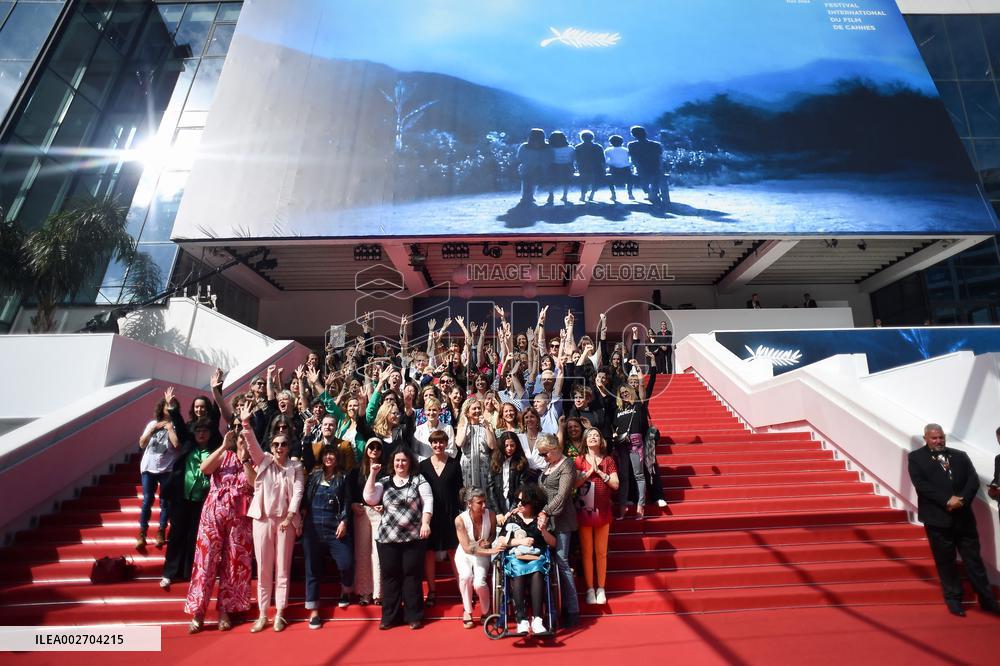 Cannes - Judith Godreche Against Violence Against Women
