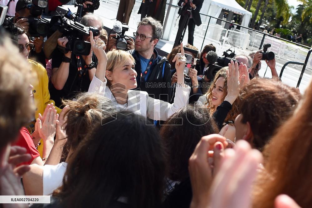 Cannes - Judith Godreche Against Violence Against Women