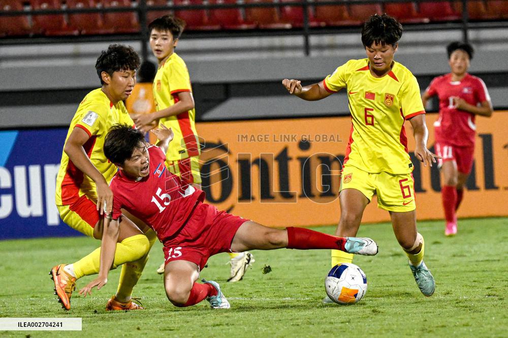 (SP)INDONESIA-BALI-AFC U17 WOMEN'S ASIAN CUP-SEMIFINAL-DPRK VS CHN