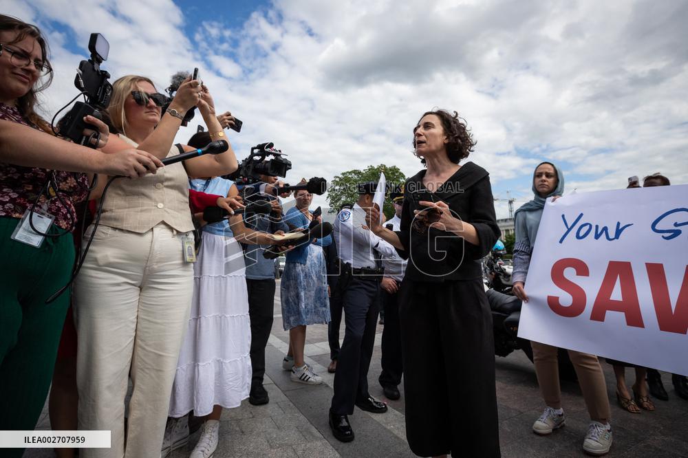 Congressional Staffers Protest Military Assistance To Israel - Washington