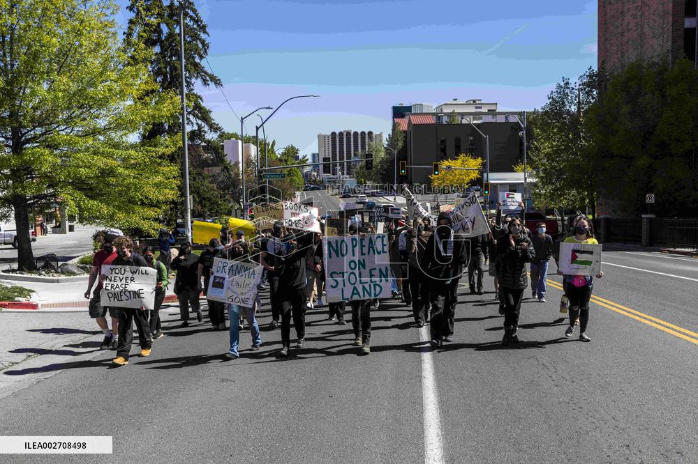 Pro-Palestine Protests At University Of Nevada - Reno