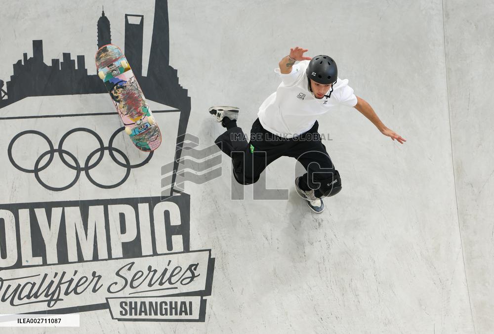 (SP)CHINA-SHANGHAI-OLYMPIC QUALIFIER SERIES SHANGHAI-SKATEBOARDING-MEN'S PARK-PRELIMS (CN)
