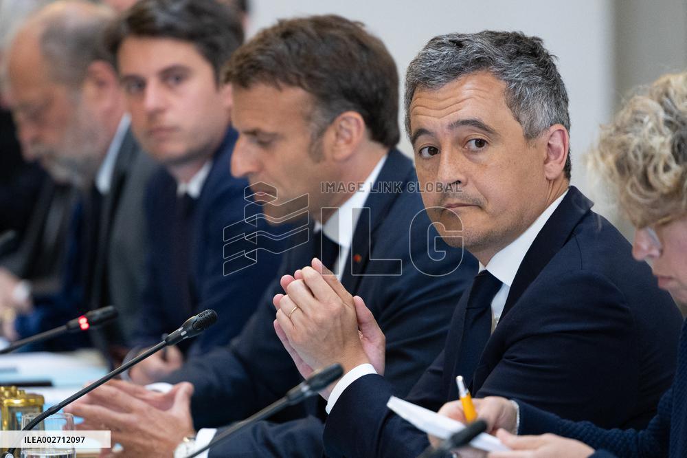 Emmanuel Macron meets with Mayotte Elected Officials - Paris