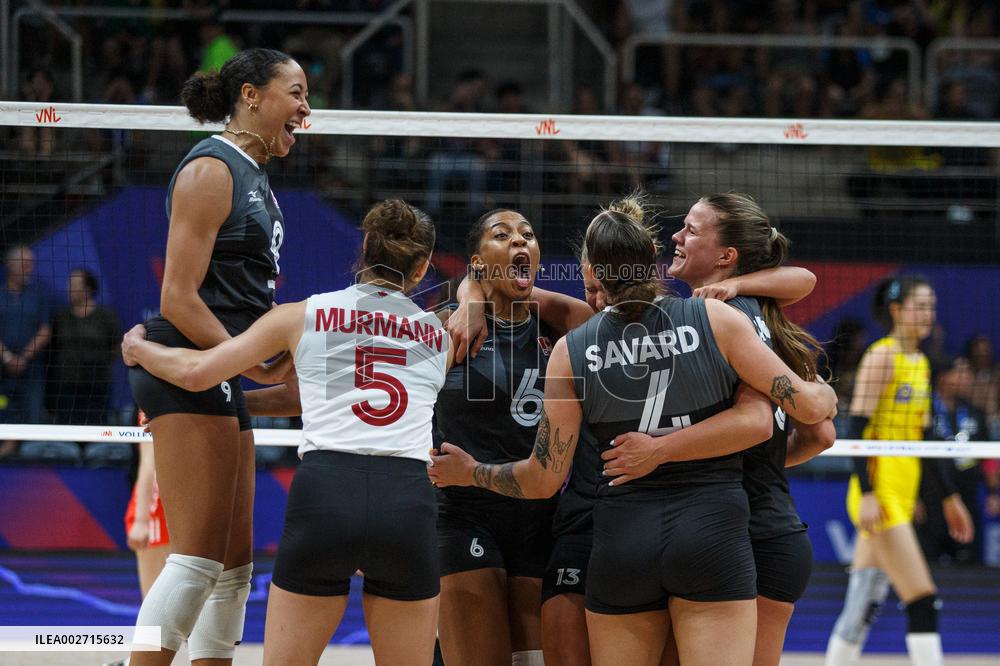 (SP)BRAZIL-RIO DE JANEIRO-VOLLEYBALL-NATIONS LEAGUE-WOMEN-CHN VS CAN
