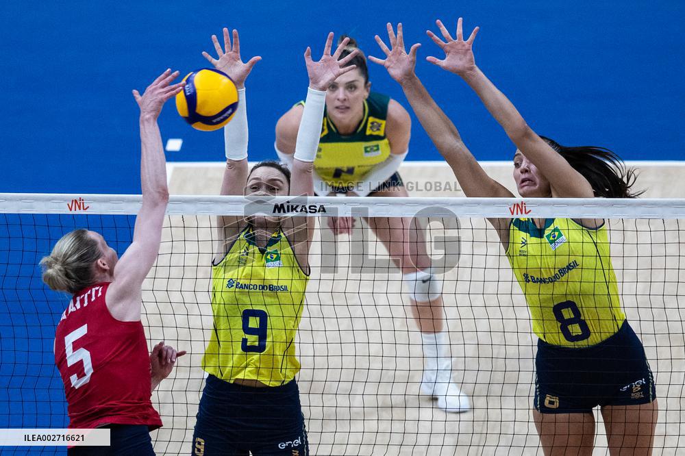(SP)BRAZIL-RIO DE JANEIRO-VOLLEYBALL-NATIONS LEAGUE-WOMEN-BRL VS USA