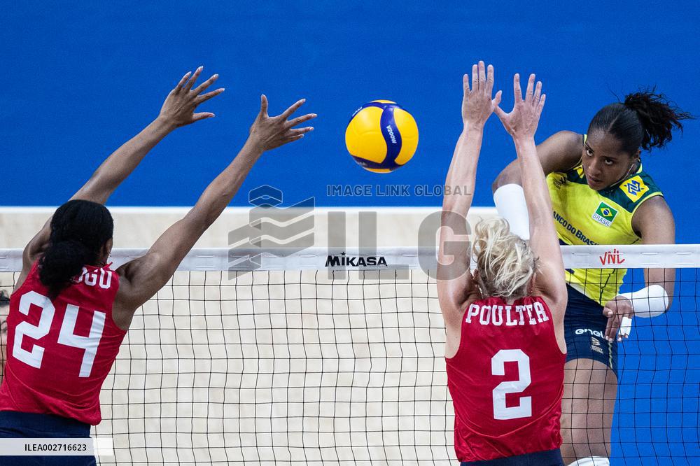 (SP)BRAZIL-RIO DE JANEIRO-VOLLEYBALL-NATIONS LEAGUE-WOMEN-BRL VS USA