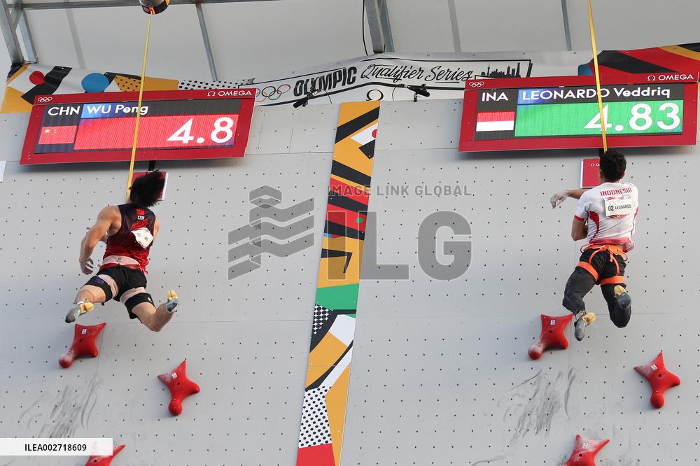 (SP)CHINA-SHANGHAI-OLYMPIC QUALIFIER SERIES SHANGHAI-SPORT CLIMBING-MEN'S SPEED (CN)