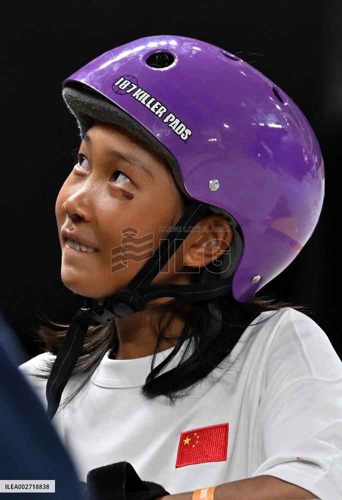 (SP)CHINA-SHANGHAI-OLYMPIC QUALIFIER SERIES SHANGHAI-SKATEBOARDING-WOMEN'S STREET-SEMIFINAL (CN)