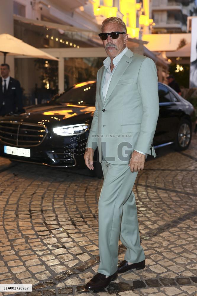 Cannes - Kevin Costner Exits The Martinez