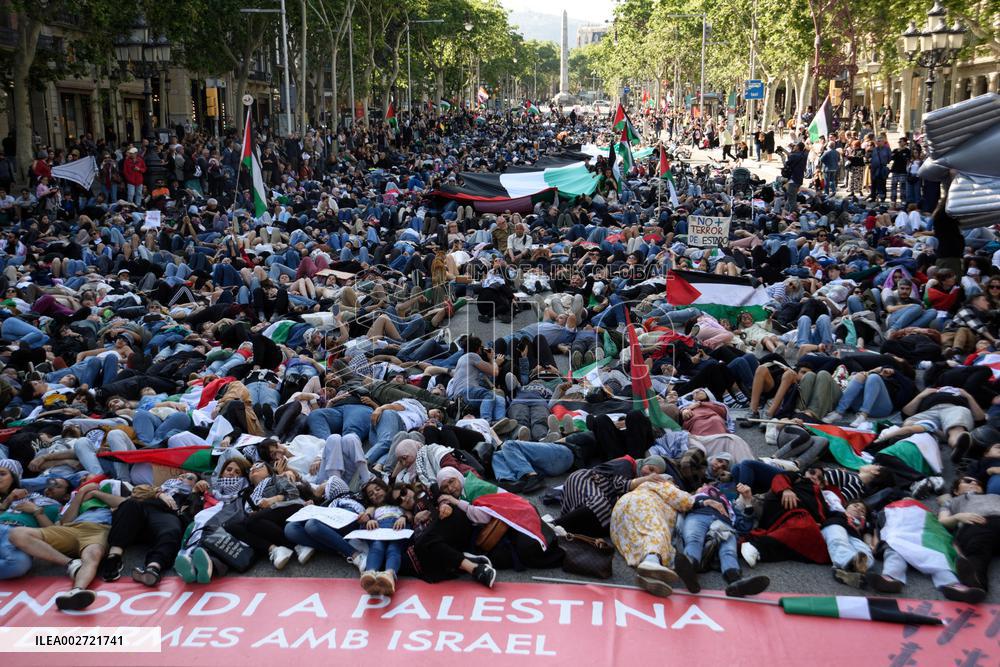 Pro-Palestine Rally - Barcelona