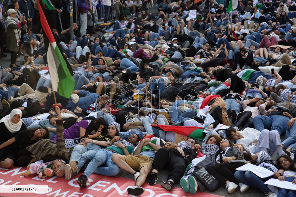 Pro-Palestine Rally - Barcelona