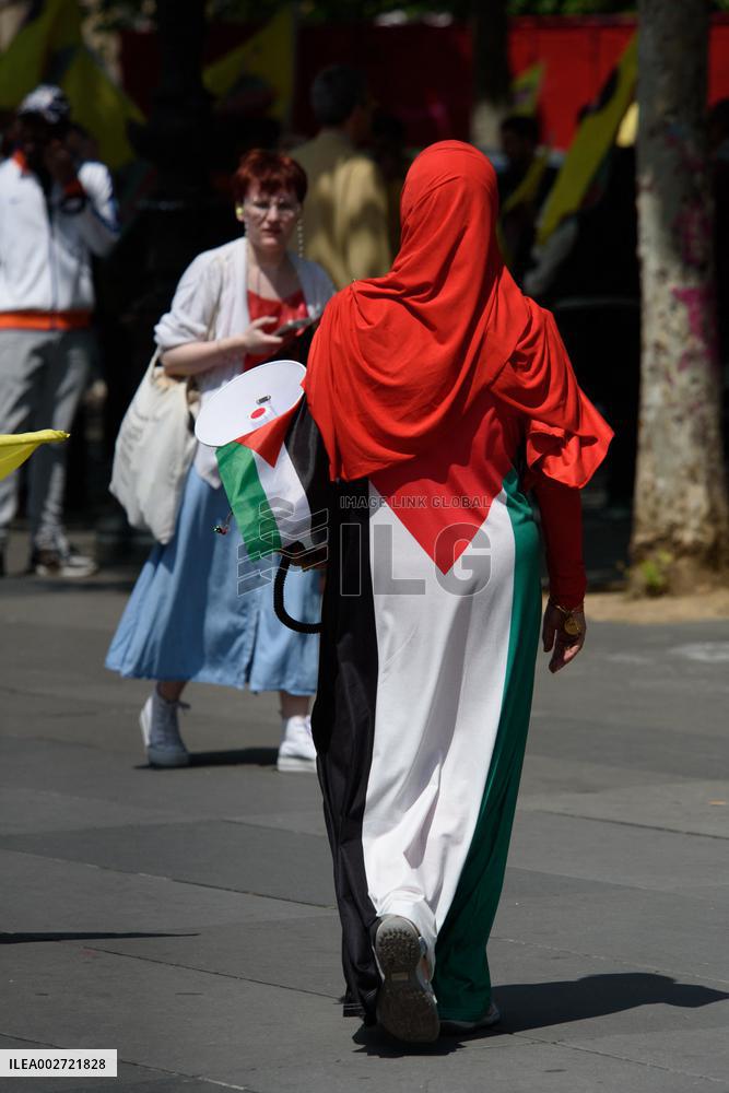Pro-Palestine Rally - Paris