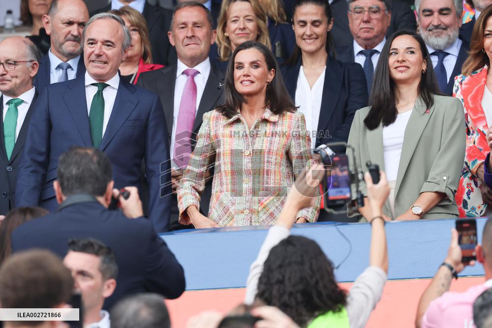 Queen Letizia Attends Copa de SM la Reina Iberdrola - Zaragoza