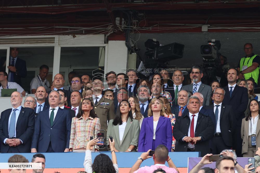 Queen Letizia Attends Copa de SM la Reina Iberdrola - Zaragoza