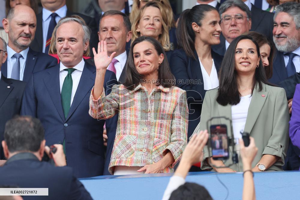 Queen Letizia Attends Copa de SM la Reina Iberdrola - Zaragoza