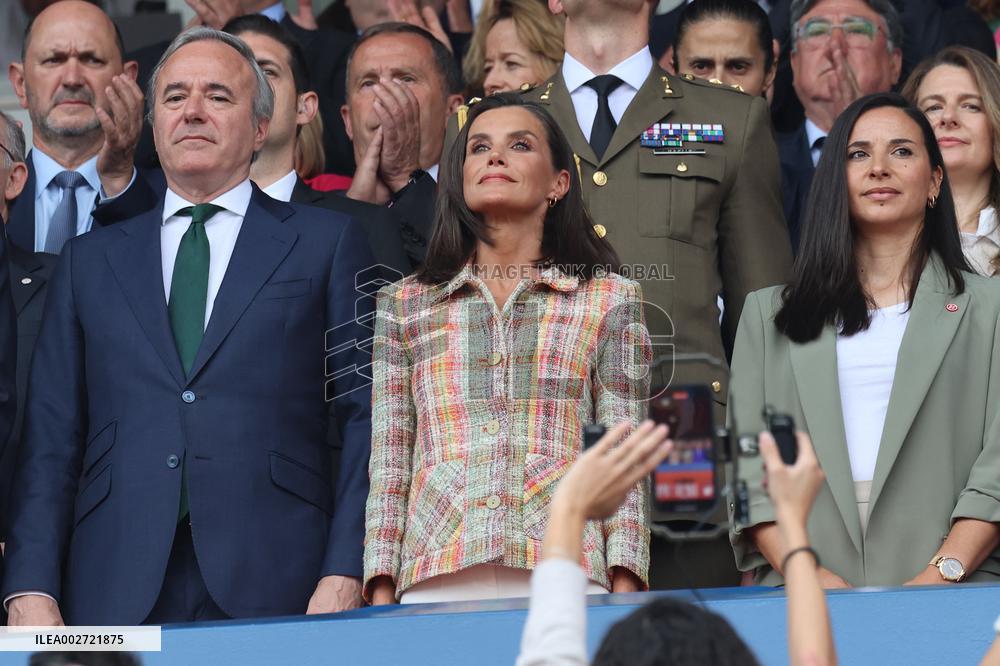 Queen Letizia Attends Copa de SM la Reina Iberdrola - Zaragoza