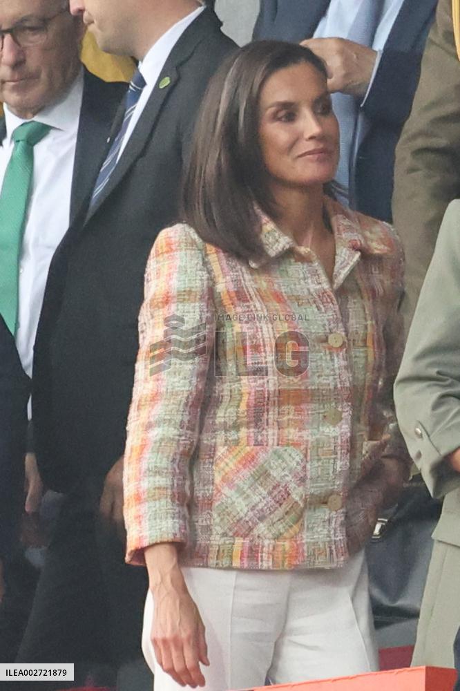 Queen Letizia Attends Copa de SM la Reina Iberdrola - Zaragoza