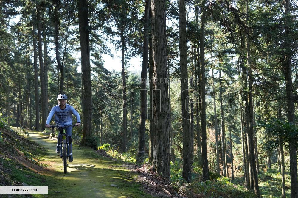 (SP)CHINA-HUNAN-ZHANGJIAJIE-DOWNHILL MOUNTAIN BIKING-TOURISM (CN)