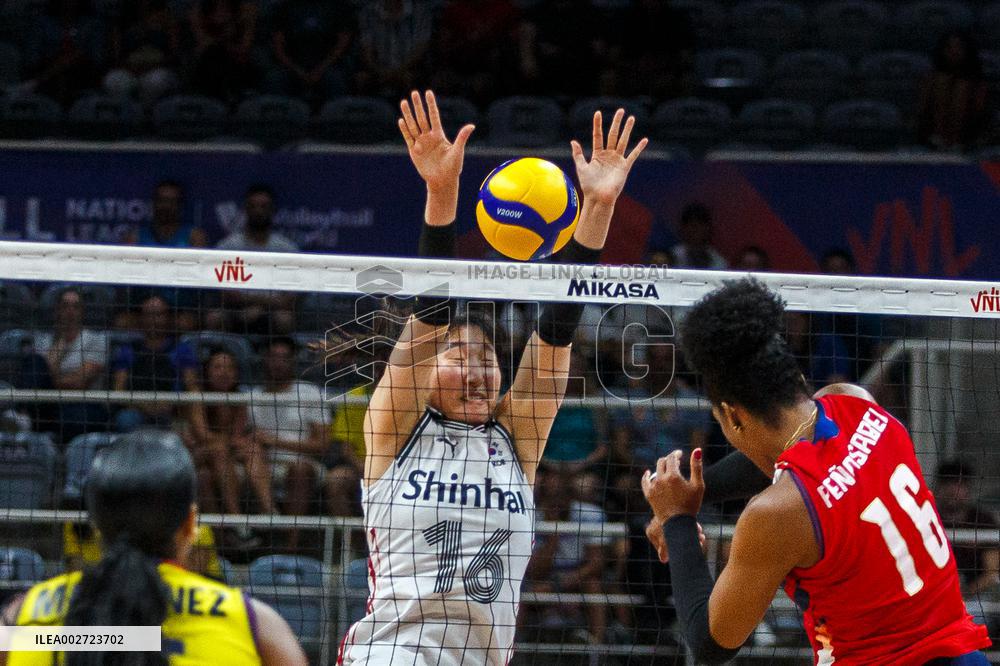 (SP)BRAZIL-RIO DE JANEIRO-VOLLEYBALL-NATIONS LEAGUE-WOMEN-KOR VS DOM