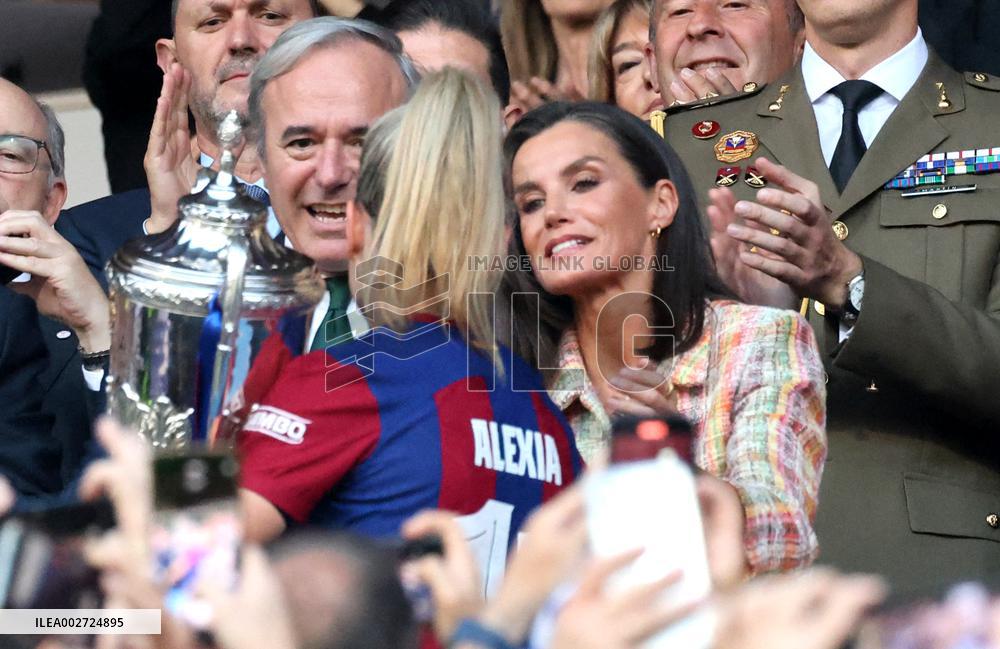 Queen Letizia Attends Copa de SM la Reina Iberdrola - Zaragoza