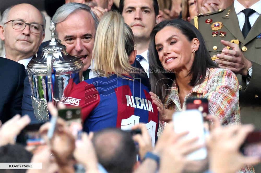 Queen Letizia Attends Copa de SM la Reina Iberdrola - Zaragoza