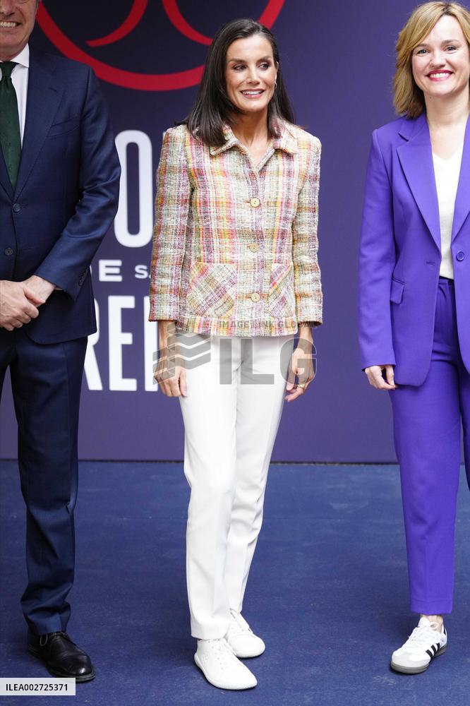 Queen Letizia Attends Spanish Queen's Cup Final Match - Zaragoza