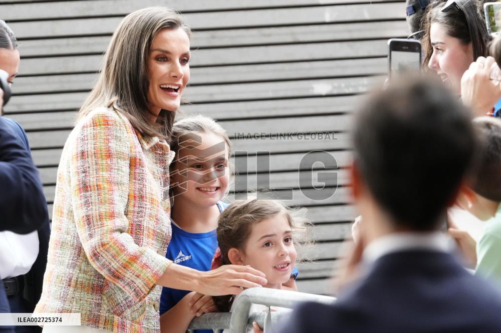 Queen Letizia Attends Spanish Queen's Cup Final Match - Zaragoza