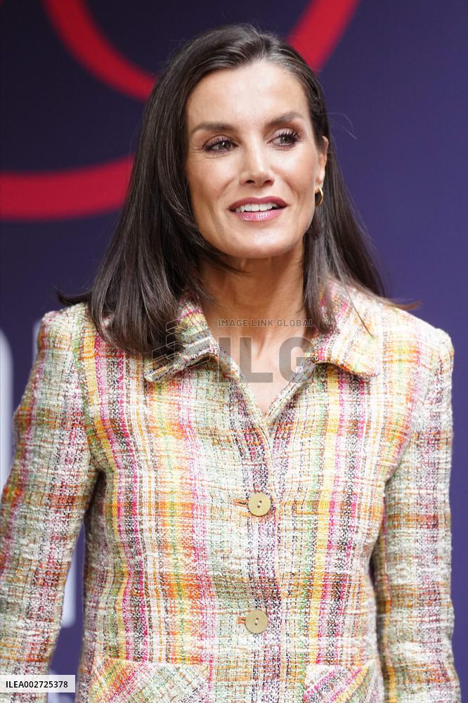 Queen Letizia Attends Spanish Queen's Cup Final Match - Zaragoza