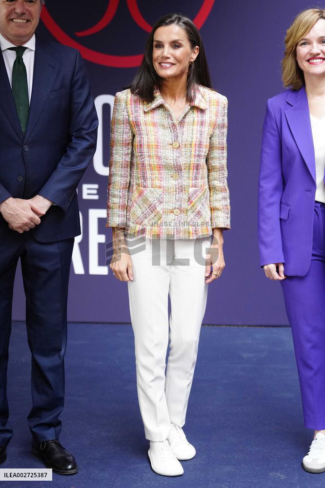 Queen Letizia Attends Spanish Queen's Cup Final Match - Zaragoza