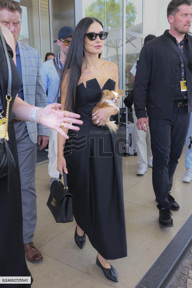 Cannes - Demi Moore At Martinez Hotel