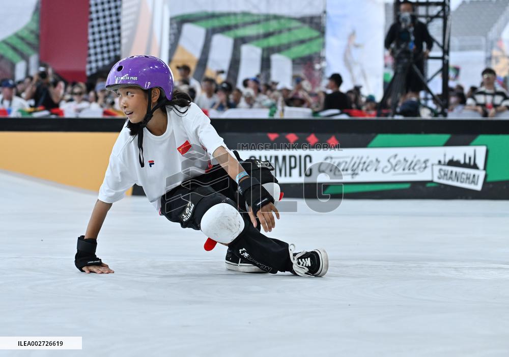 (SP)CHINA-SHANGHAI-OLYMPIC QUALIFIER SERIES SHANGHAI-SKATEBOARDING-WOMEN'S STREET-FINAL (CN)