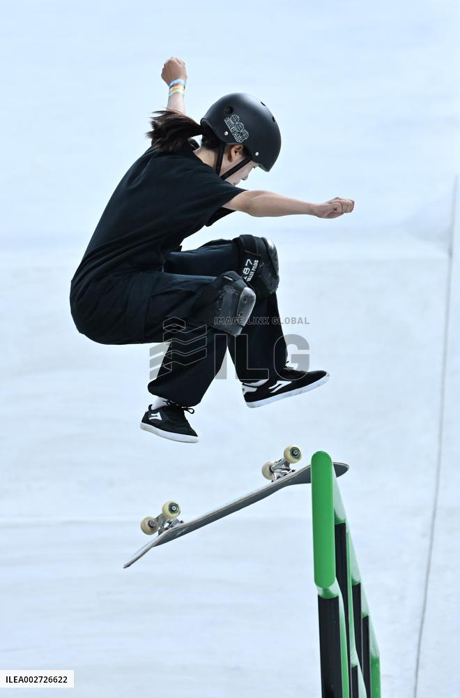 (SP)CHINA-SHANGHAI-OLYMPIC QUALIFIER SERIES SHANGHAI-SKATEBOARDING-WOMEN'S STREET-FINAL (CN)