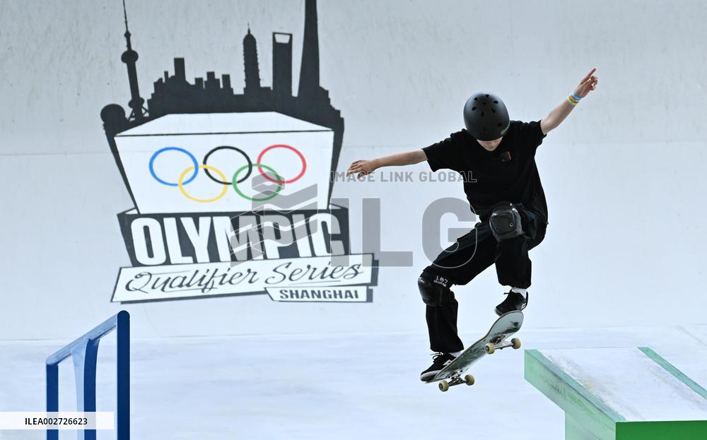 (SP)CHINA-SHANGHAI-OLYMPIC QUALIFIER SERIES SHANGHAI-SKATEBOARDING-WOMEN'S STREET-FINAL (CN)