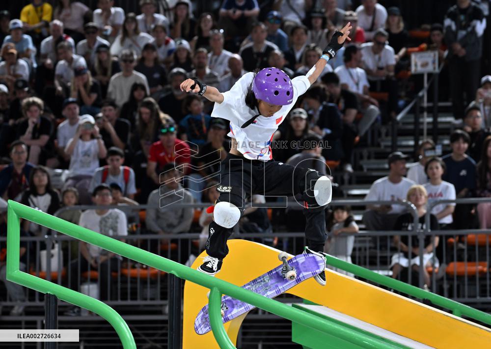 (SP)CHINA-SHANGHAI-OLYMPIC QUALIFIER SERIES SHANGHAI-SKATEBOARDING-WOMEN'S STREET-FINAL (CN)