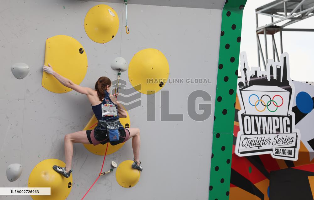 (SP)CHINA-SHANGHAI-OLYMPIC QUALIFIER SERIES SHANGHAI-SPORT CLIMBING-WOMEN'S BOULDER & LEAD-FINAL (CN)