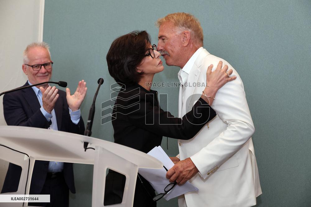 Cannes - Kevin Costner awarded with ‘Chevalier de l'Ordre des Arts et des Lettres’