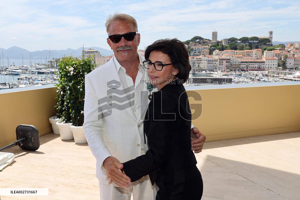 Cannes - Kevin Costner awarded with ‘Chevalier de l'Ordre des Arts et des Lettres’