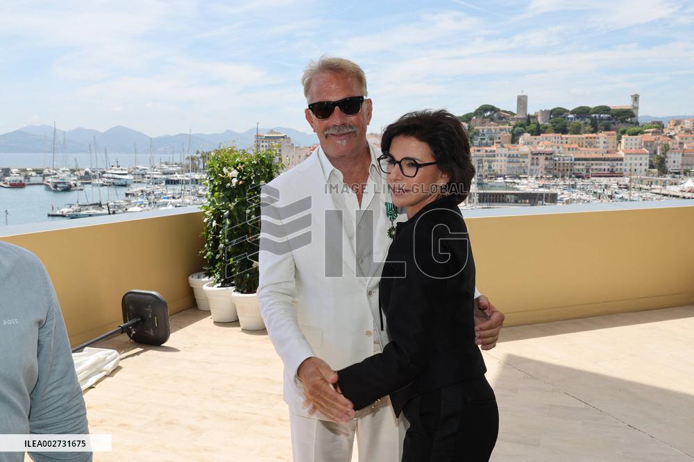 Cannes - Kevin Costner awarded with ‘Chevalier de l'Ordre des Arts et des Lettres’