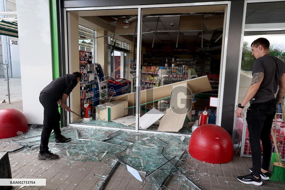 Aftermath of Russian shelling of Kharkiv on May 19, 2024