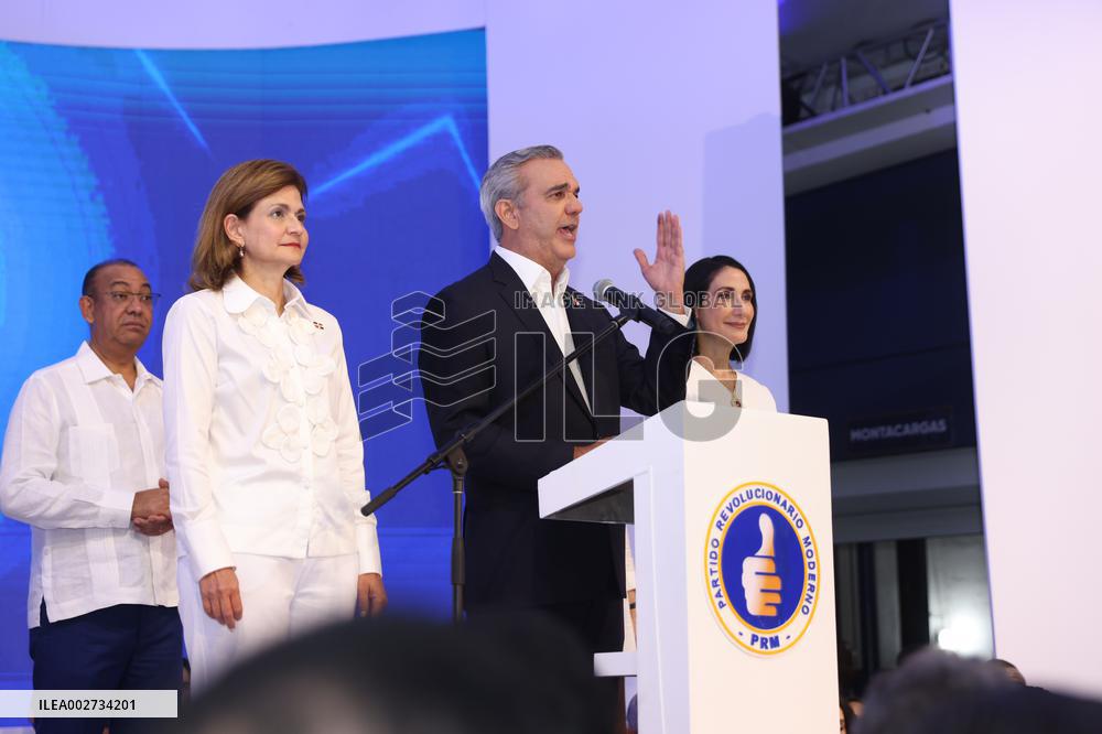 DOMINICAN REPUBLIC-SANTO DOMINGO-PRESIDENTIAL RACE-ABINADER-VICTORY