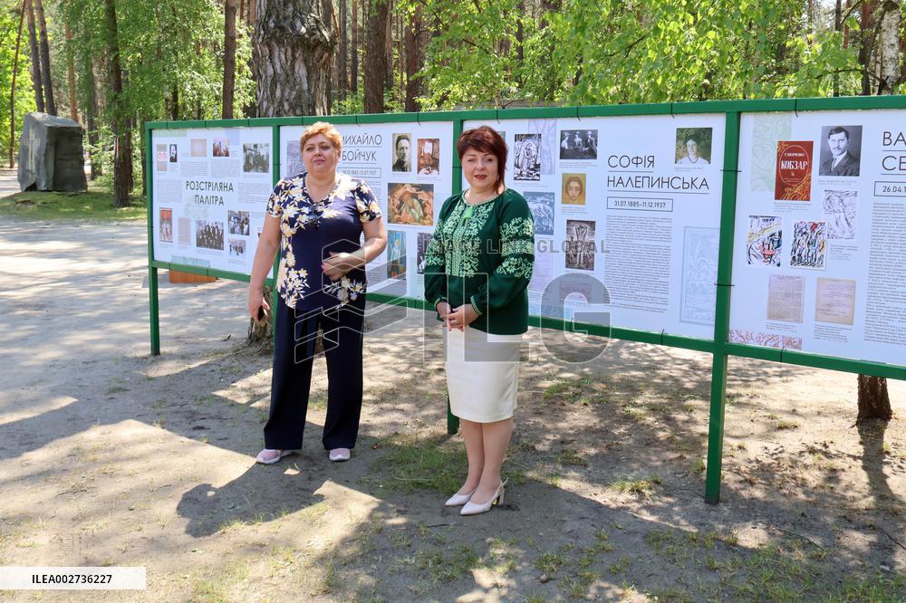 Remembering victims of political repressions at Bykivnia Graves in Kyiv