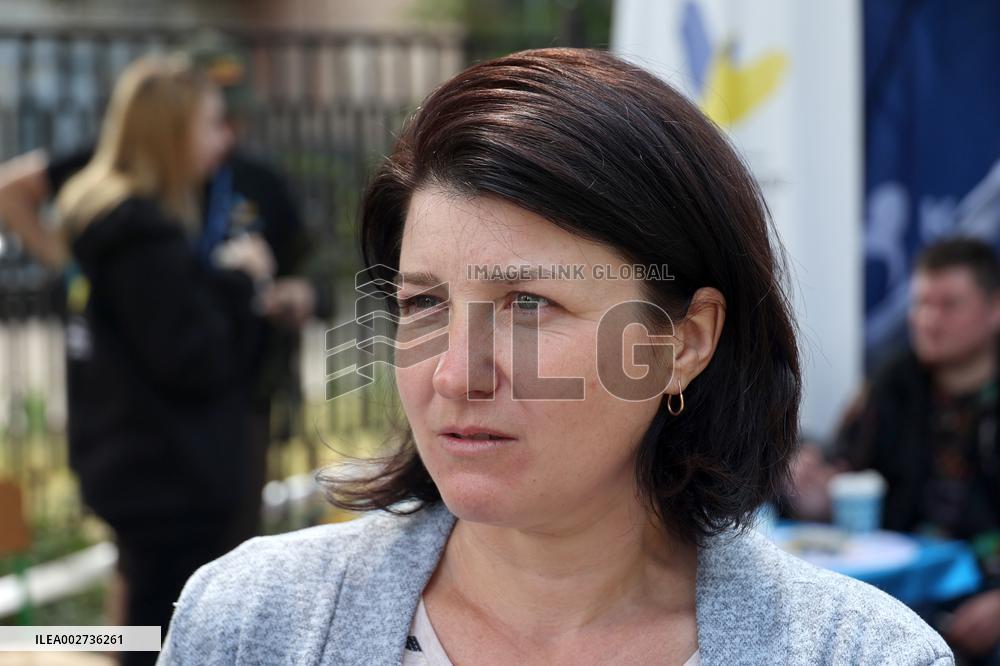 Evacuation centre in Kharkiv