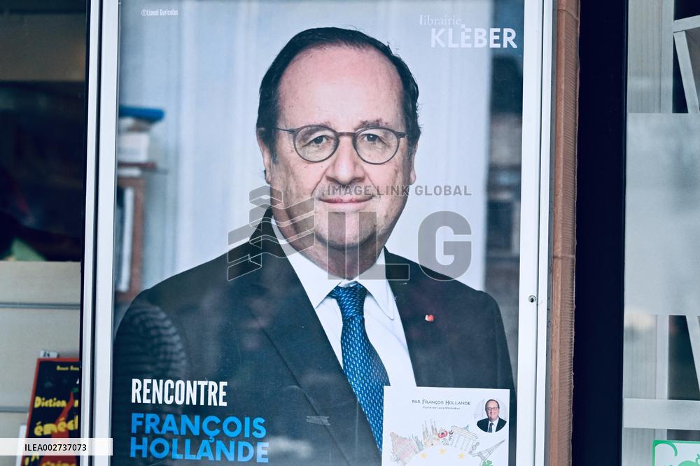 Francois Hollande Presents His Book 'Leur Europe' - Strasbourg