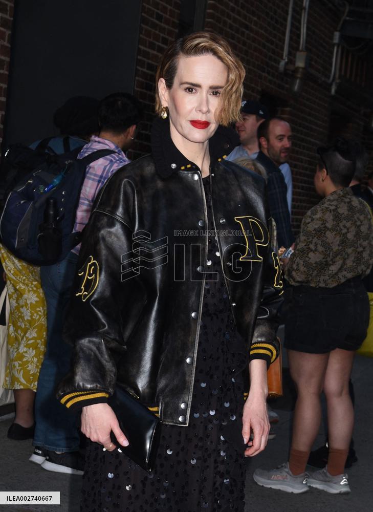 Sarah Paulson At The Late Show With Stephen Colbert - NYC