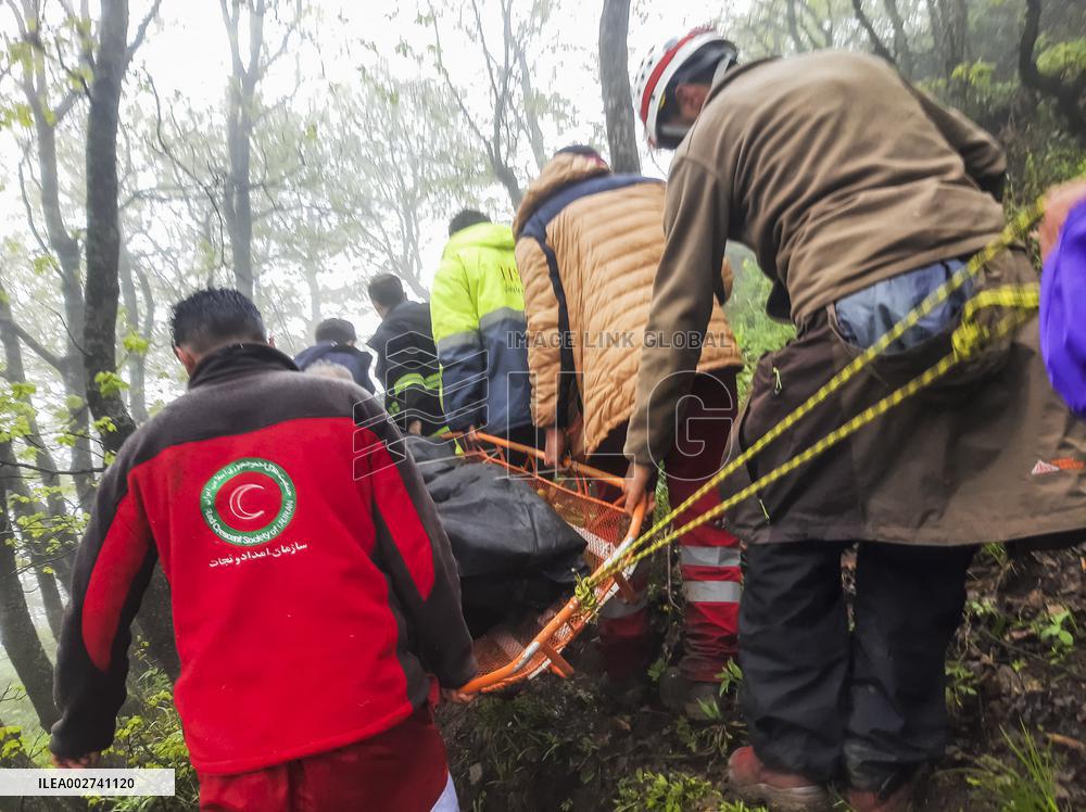 Recovering Bodies After Raisi’s Helicopter Crash - Iran